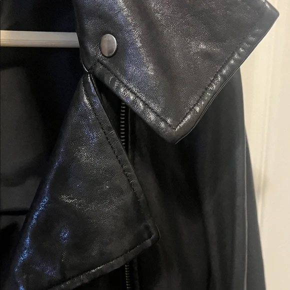 Mackage Black Leather Moto Jacket - Picture 5 of 6